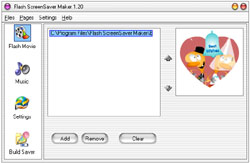 Flash ScreenSaver Maker Screenshot
