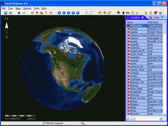Earth Explorer Screenshot