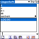 LingvoSoft Dictionary English <-> Spanish for Palm OS Screenshot