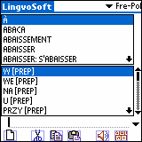 LingvoSoft Dictionary French <-> Polish for Palm OS Screenshot
