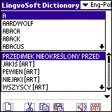 LingvoSoft Talking Dictionary English <-> Polish for Palm OS Screenshot