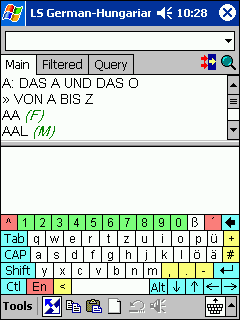 LingvoSoft Talking Dictionary German <-> Hungarian for Pocket PC Screenshot