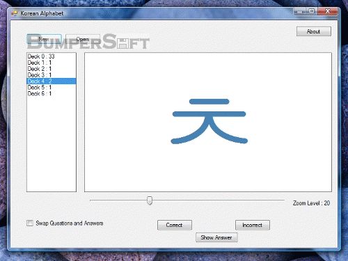 Korean Alphabet Screenshot
