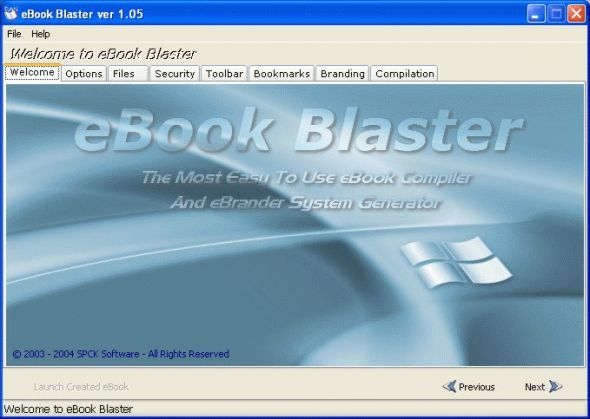 eBook Blaster Screenshot