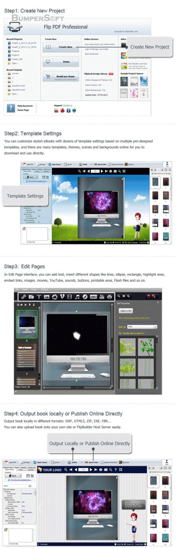 Flip PDF Professional Screenshot