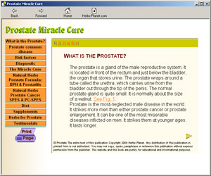 Prostate Miracle Cure Screenshot