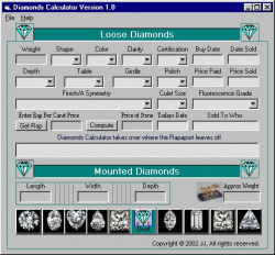 Diamond Calculator Screenshot