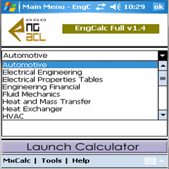 EngCalc(Automotive) Screenshot