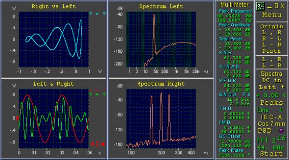 Audio Spectrum Analyzer Screenshot