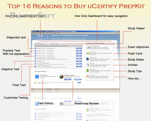 uCertify PrepKit for CIW Exam 1D0-525 Screenshot