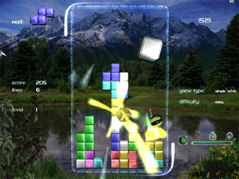 Alpine Lake - The Animated Tetris Screenshot