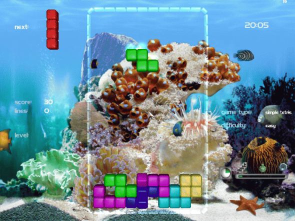 Amazing 3D Aquarium - The Free 3D Tetris Screenshot