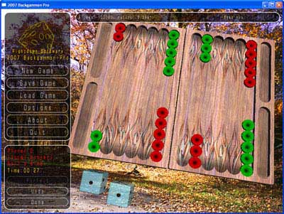 2007 Backgammon Screenshot