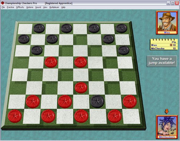 Championship Checkers Pro Screenshot