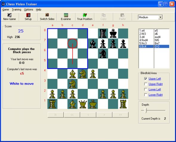 Chess Vision Trainer Screenshot