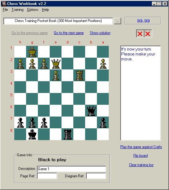 Chess Workbook Screenshot