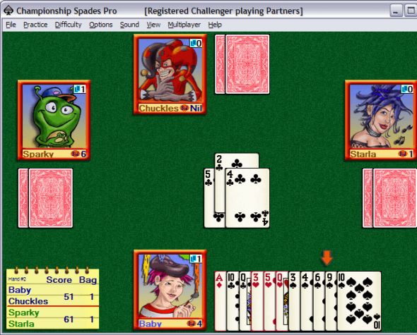 Championship Spades Screenshot
