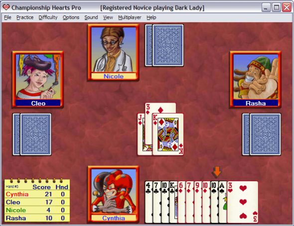 Championship Hearts, Spades, and Euchre Card Games Screenshot