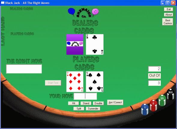 Blackjack - All the Right Moves Screenshot