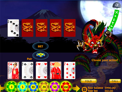Fuji Caribbean Poker Screenshot