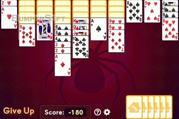 Spider Solitaire (4 suits) Screenshot