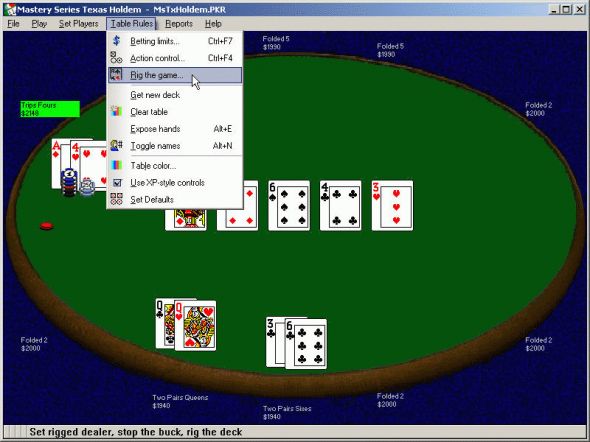 MS Texas Holdem Screenshot