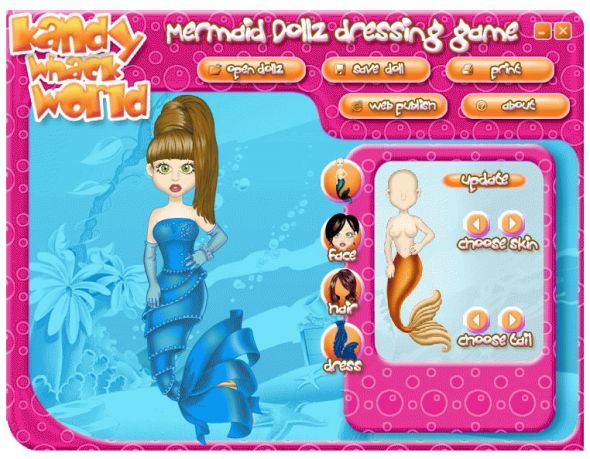 Mermaid Dollz dressing game Screenshot