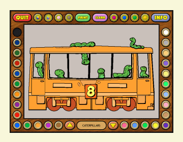Coloring Book 6: Number Trains Screenshot