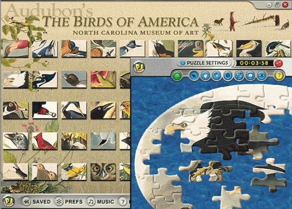 Audubon Birds of America Jigsaw Puzzle Screenshot