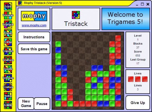 Trigames Screenshot