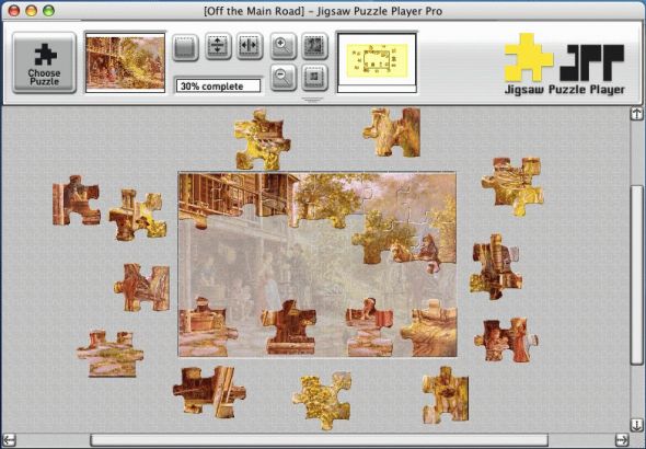 Jigsaw Puzzle Player (Mac OS X) Screenshot