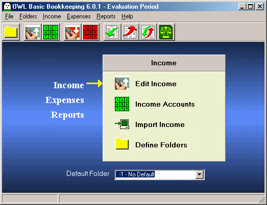Basic Bookkeeping Screenshot
