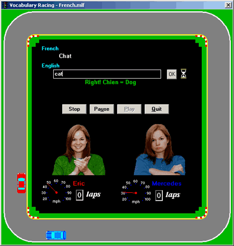 Vocabulary Racing Screenshot