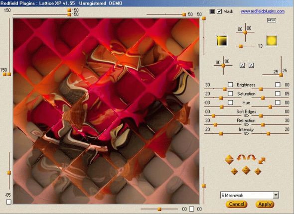 Lattice XP plug-in Screenshot