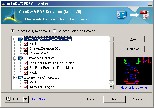 AutoDWG PDF Converter Screenshot