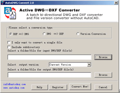 AutoDWG Convert Screenshot