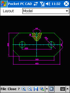 Pocket PC CAD Viewer Screenshot