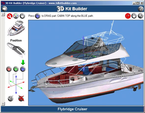 3D Kit Builder (Flybridge Cruiser) Screenshot