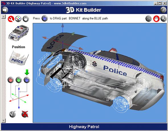 3D Kit Builder (Highway Patrol) Screenshot