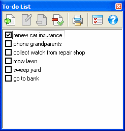 To-do List Screenshot