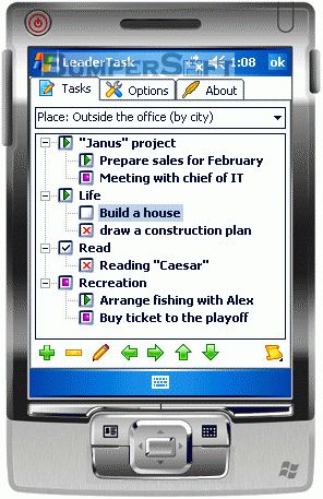 LeaderTask PDA Organizer Screenshot