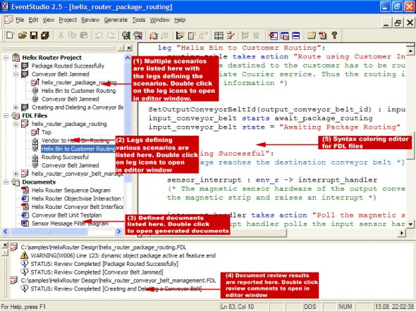 EventStudio Sequence Diagram Designer Screenshot