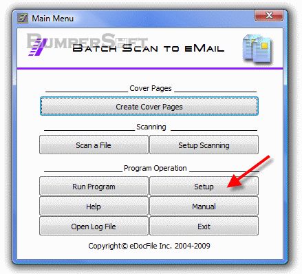 Batch Scan to Email Screenshot