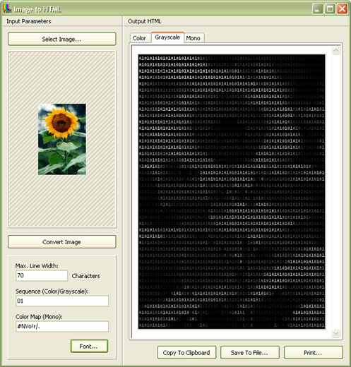 ImageHTML Screenshot
