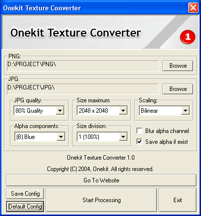 Onekit Texture Converter Screenshot