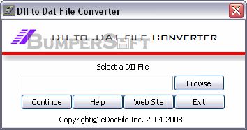 DII to DAT File Converter Screenshot