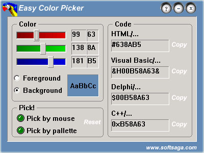 Easy Color Picker Screenshot