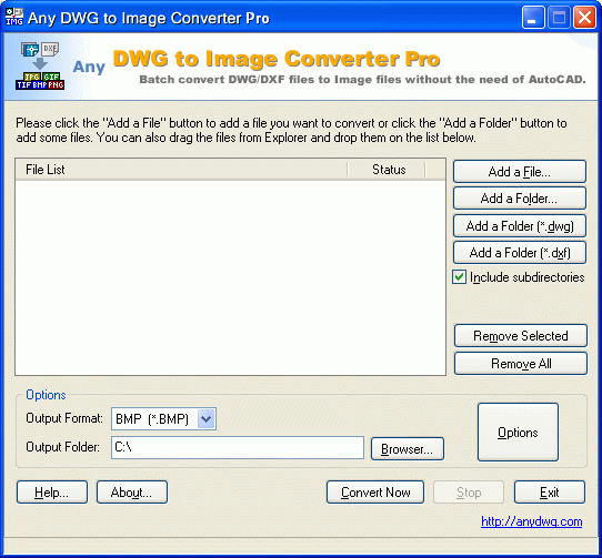 DWG to Image Converter Pro Screenshot