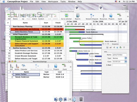 ConceptDraw Project Mac Screenshot