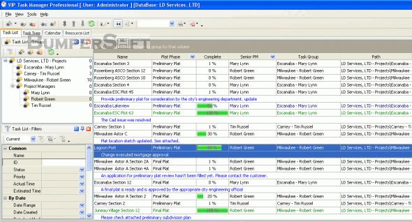 VIP Task Manager Professional Edition Screenshot